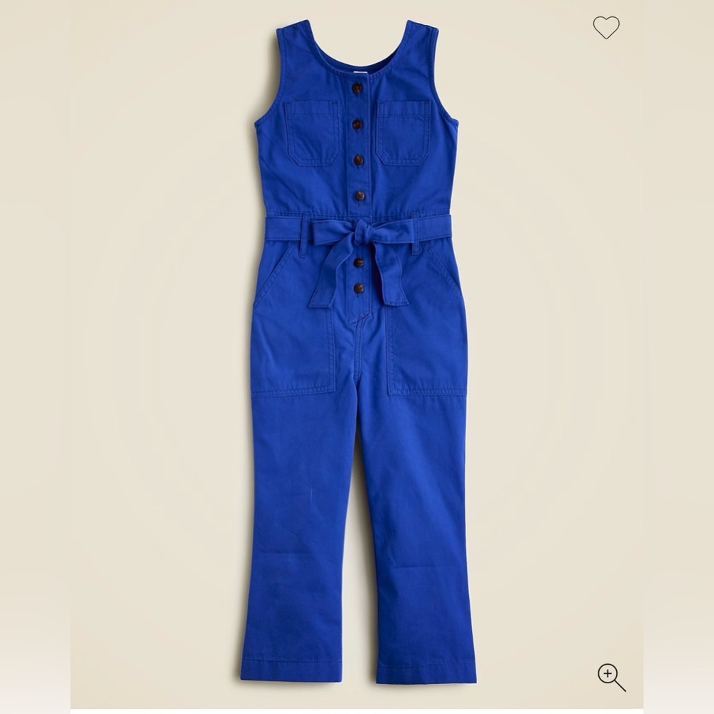 J Crew Kids (Crewcuts) Royal Blue Sleeveless Jumpsuit Girls Size 12